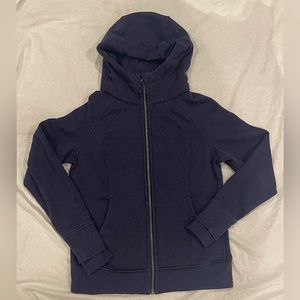 Lululemon Scuba Full Zip Hoodie - Size 12 Navy Blue